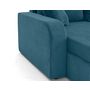 Voir la diapositive 5 : BEST MOBILIER Valos - canapé panoramique en u - 7 places - convertible avec coffres - en velours côtelé
