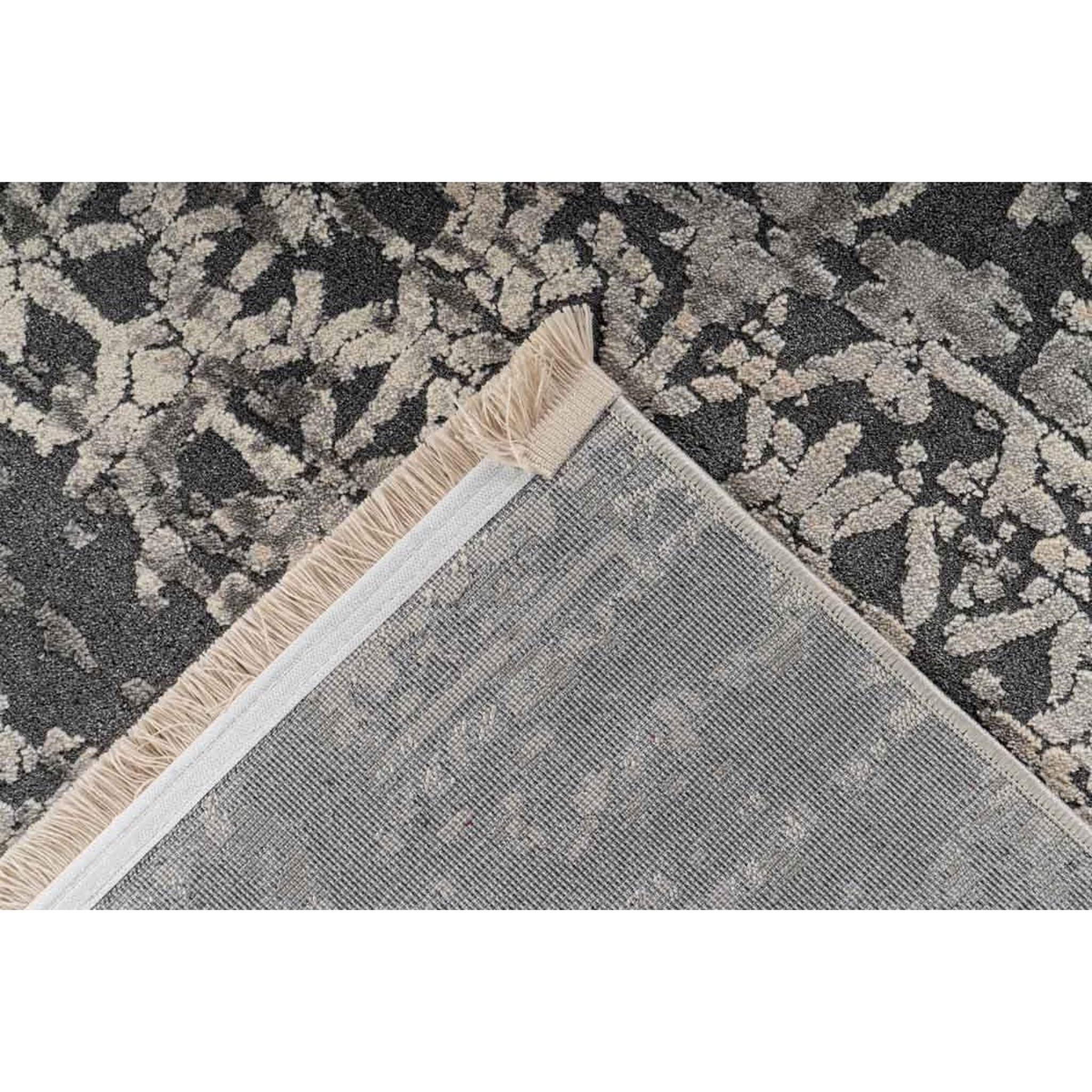 Voir la diapositive 4 : Paris Prix Tapis Tissé à Poils Courts Zébré  Adeon  Gris