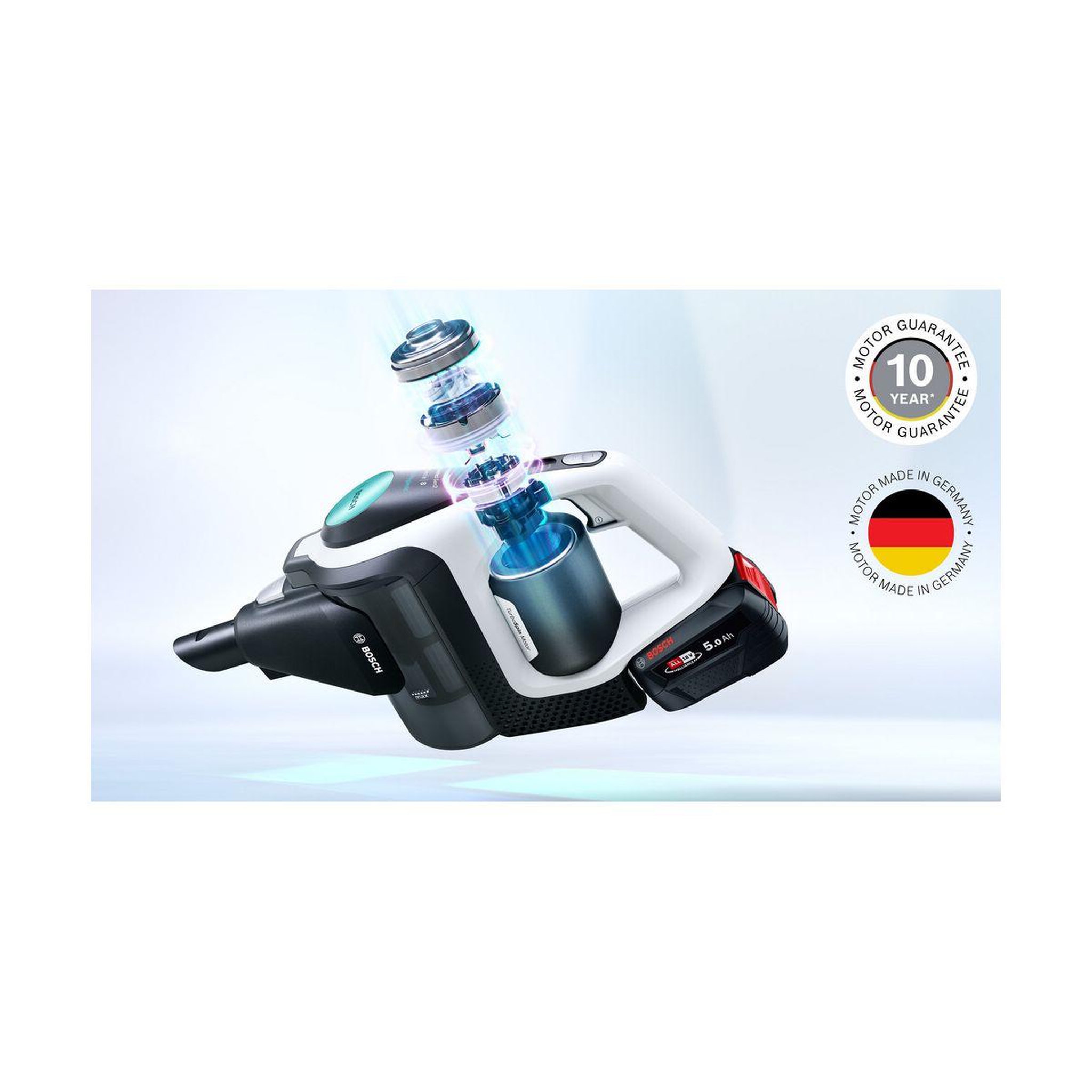 Voir la diapositive 3 : BOSCH Aspirateur balai Unlimited 8 blanc BCS8215HYG