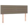 Voir la diapositive 4 : VIDAXL Tete de lit a LED Taupe 144x5x78/88 cm Tissu
