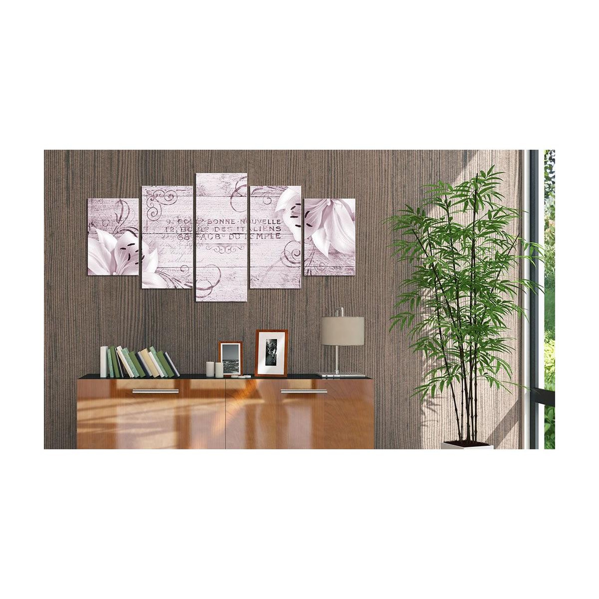 Voir la diapositive 2 : Paris Prix Tableau Imprimé  Flushed Lilies
