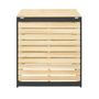 Voir la diapositive 3 : ID MARKET Bac de compostage en bois 500L