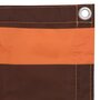VIDAXL Ecran de balcon Orange et marron 90x300 cm Tissu Oxford