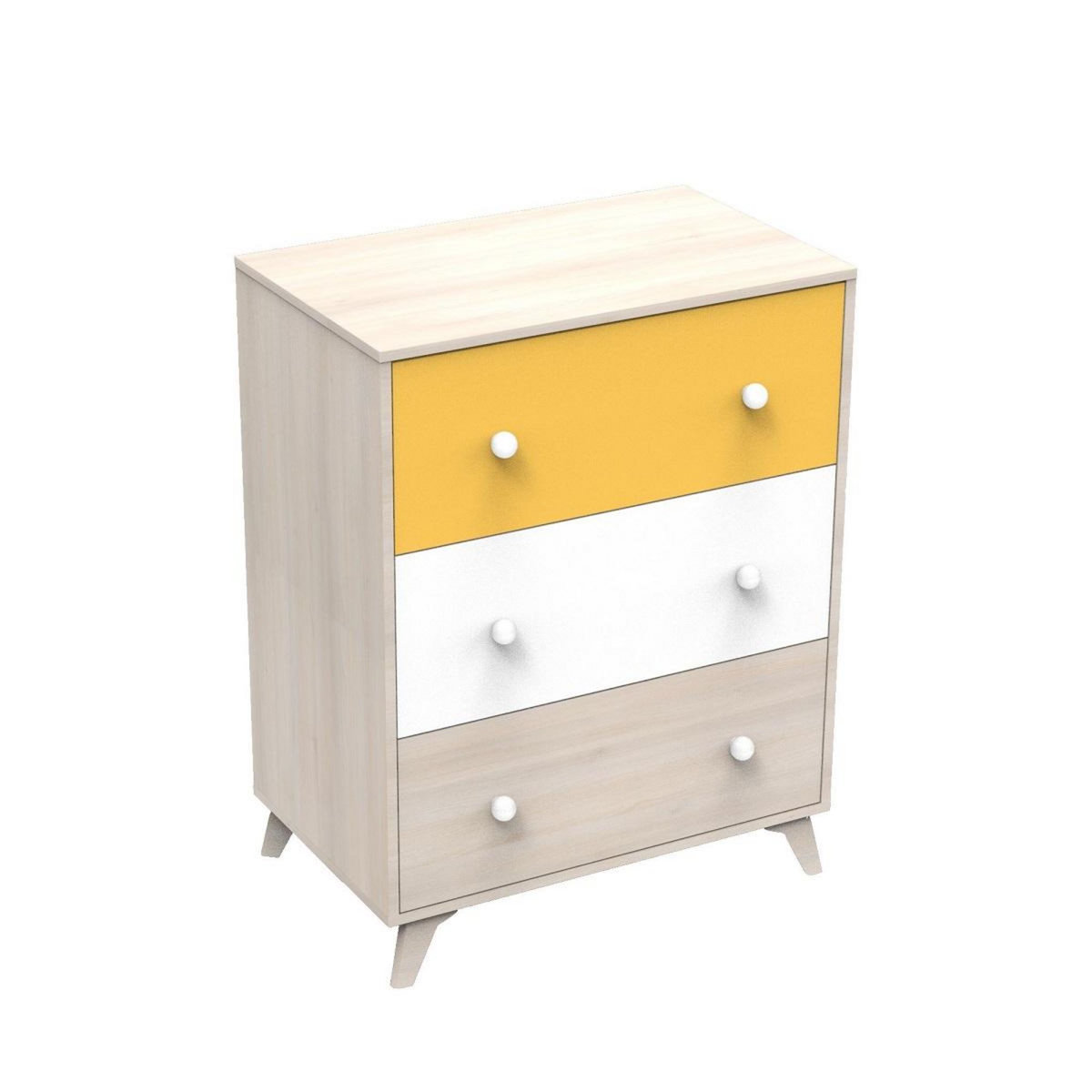 BABY PRICE Commode à langer 3 tiroirs YUZU