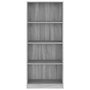 Voir la diapositive 4 : VIDAXL Bibliotheque 4 niveaux Sonoma gris 60x24x142 cm
