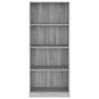 Voir la diapositive 4 : VIDAXL Bibliotheque 4 niveaux Sonoma gris 60x24x142 cm