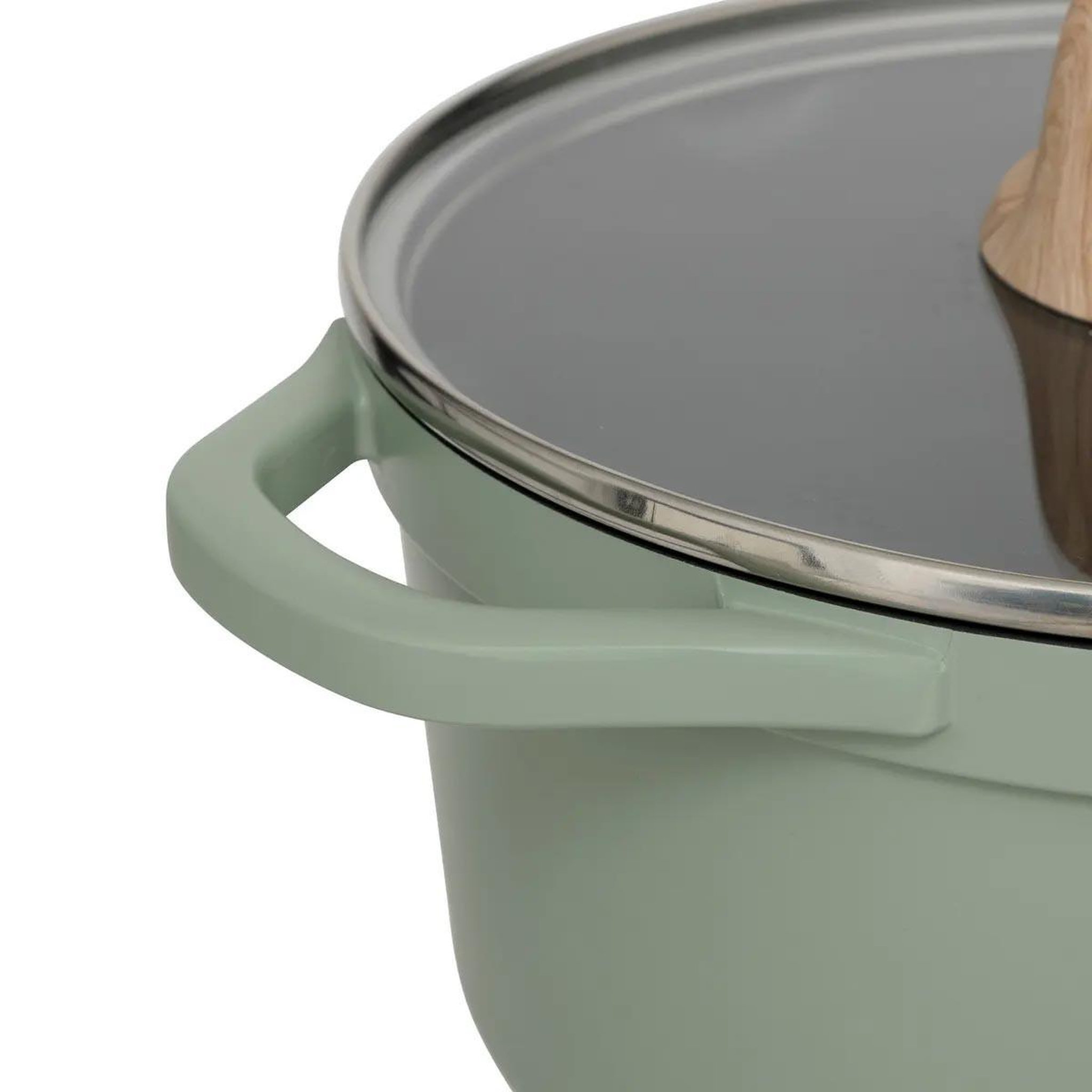Voir la diapositive 5 : FIVE Faitout en fonte d'aluminium  horizon  24cm vert
