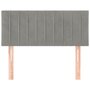 Voir la diapositive 3 : VIDAXL Tete de lit Gris clair 80x5x78/88 cm Velours