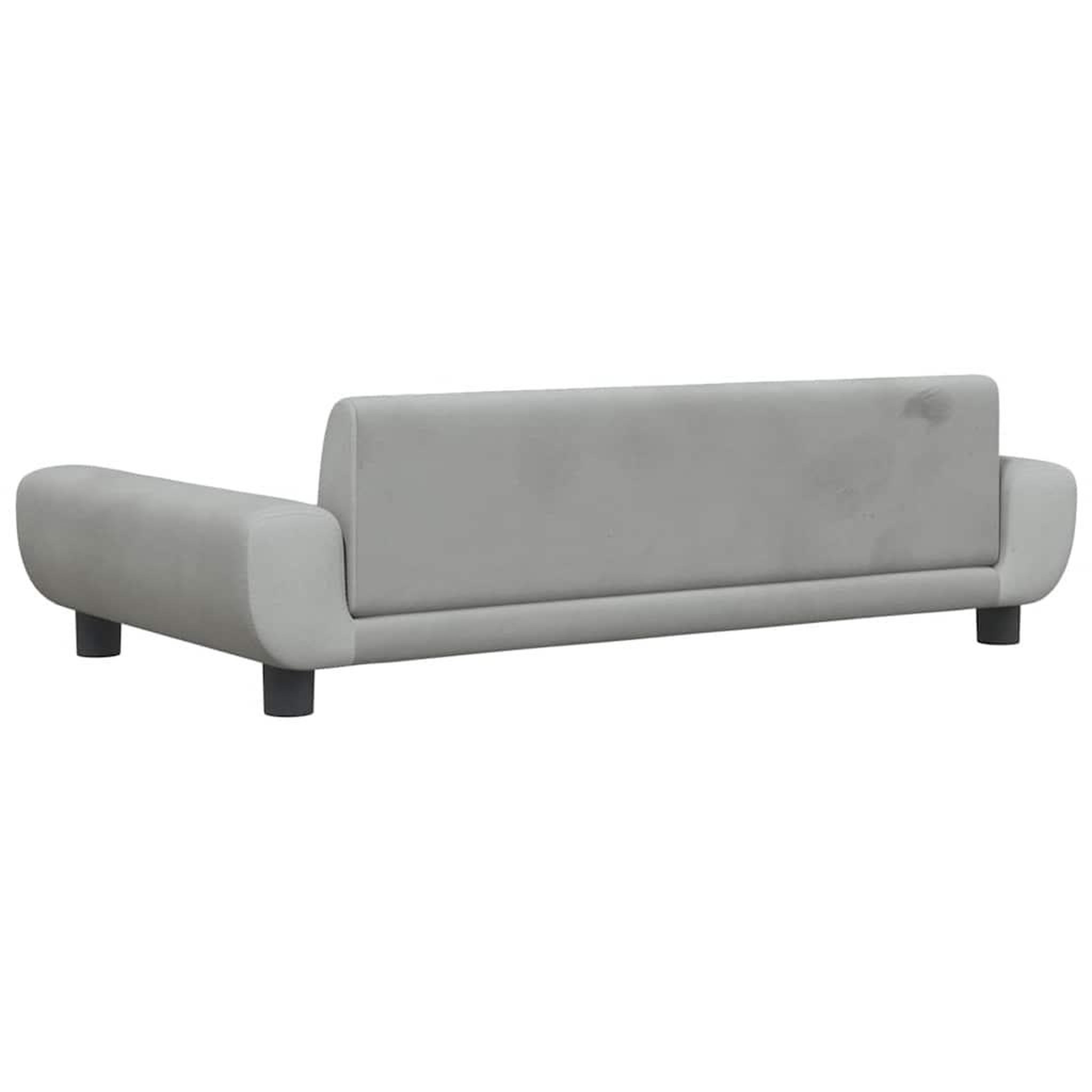 Voir la diapositive 5 : VIDAXL Lit pour chien gris clair 100x54x33 cm velours