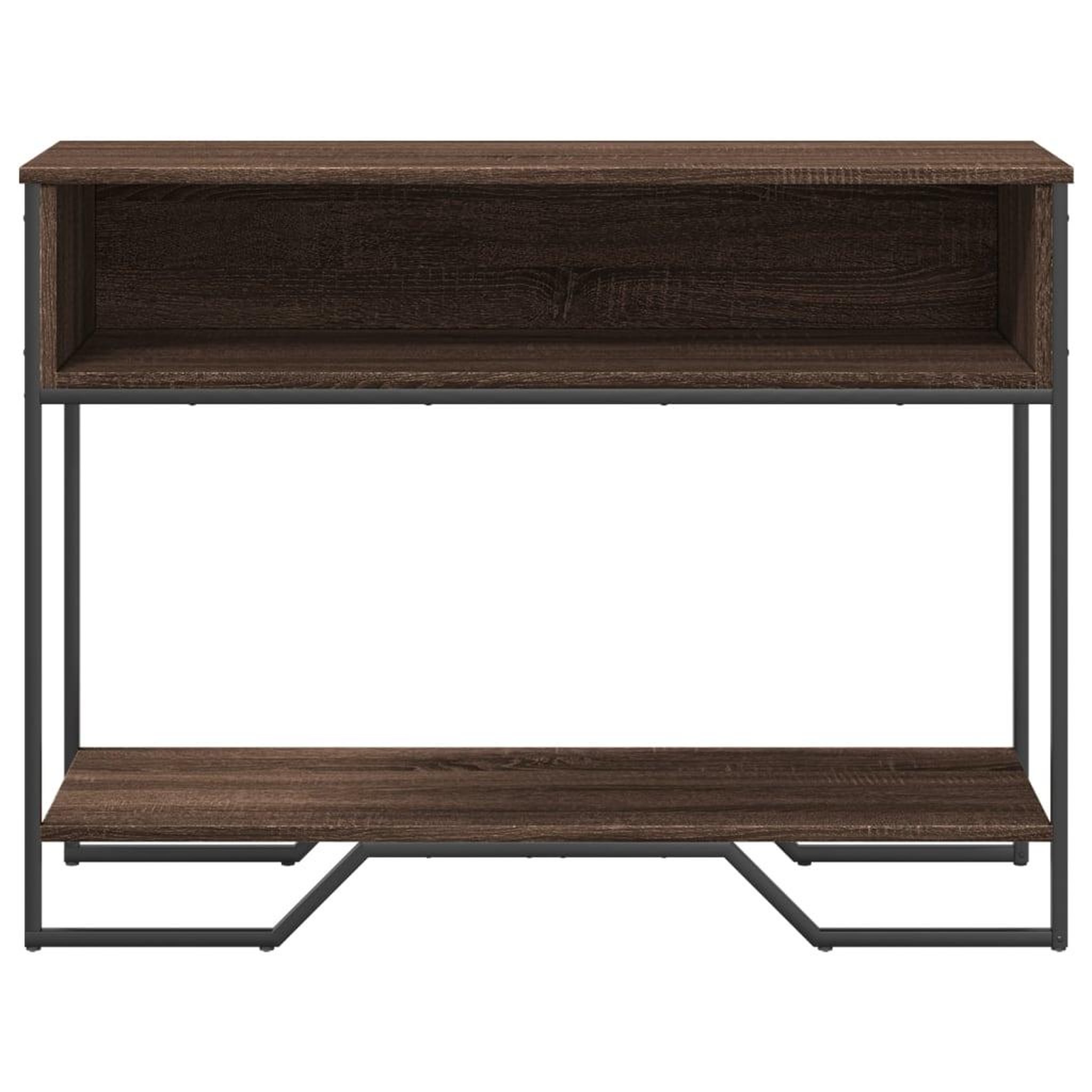 Voir la diapositive 4 : VIDAXL Table console chene marron 100x35x74,5 cm bois d'ingenierie