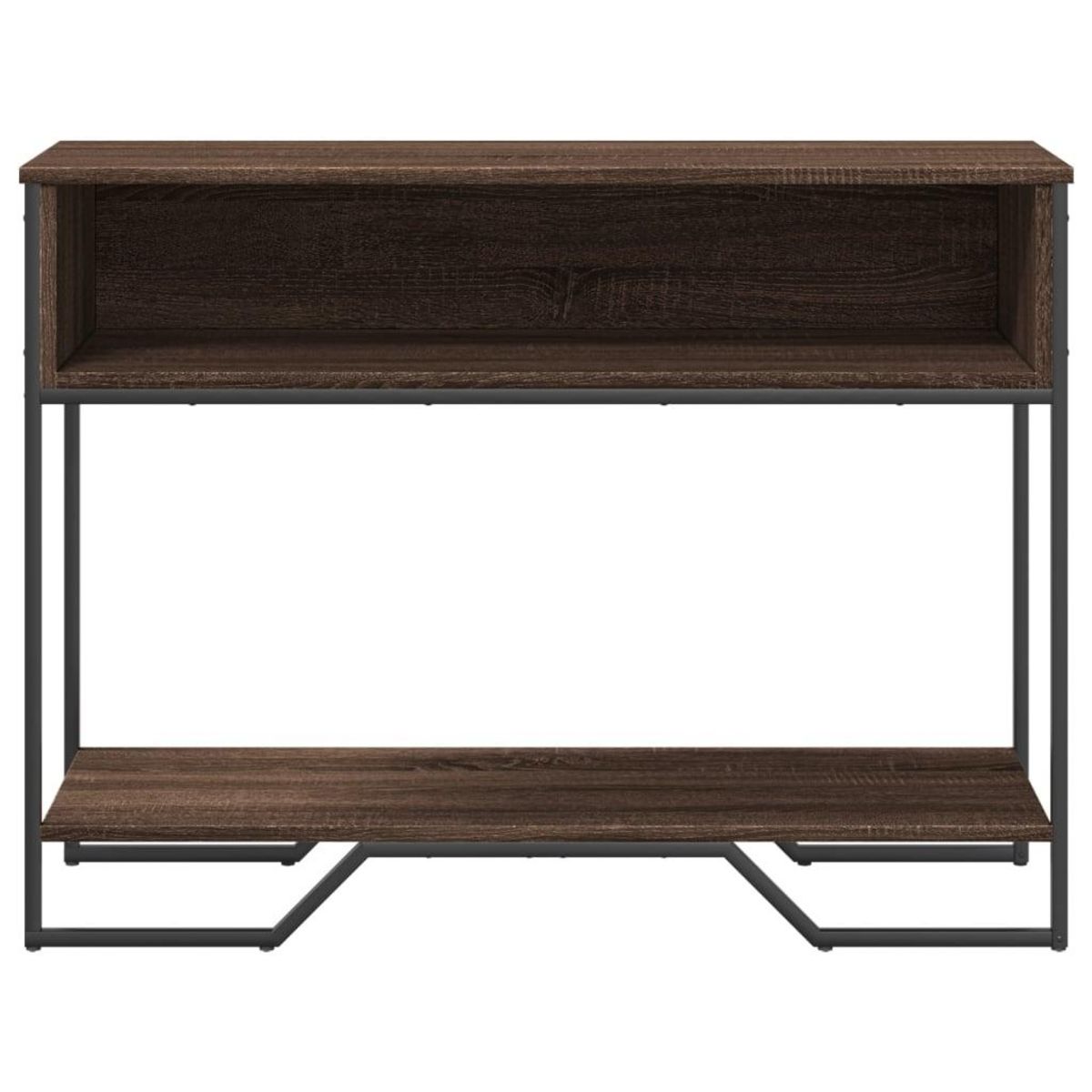 VIDAXL Table console chene marron 100x35x74,5 cm bois d'ingenierie