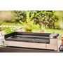 Voir la diapositive 2 : FORGE ADOUR Plancha gaz Premium 75 Inox 3 brûleurs à poser 75.5x41 cm