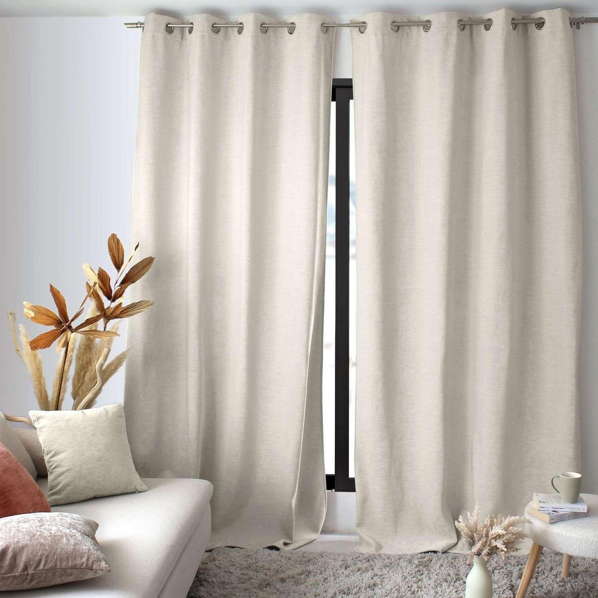 TOILINUX Rideau thermique en velours