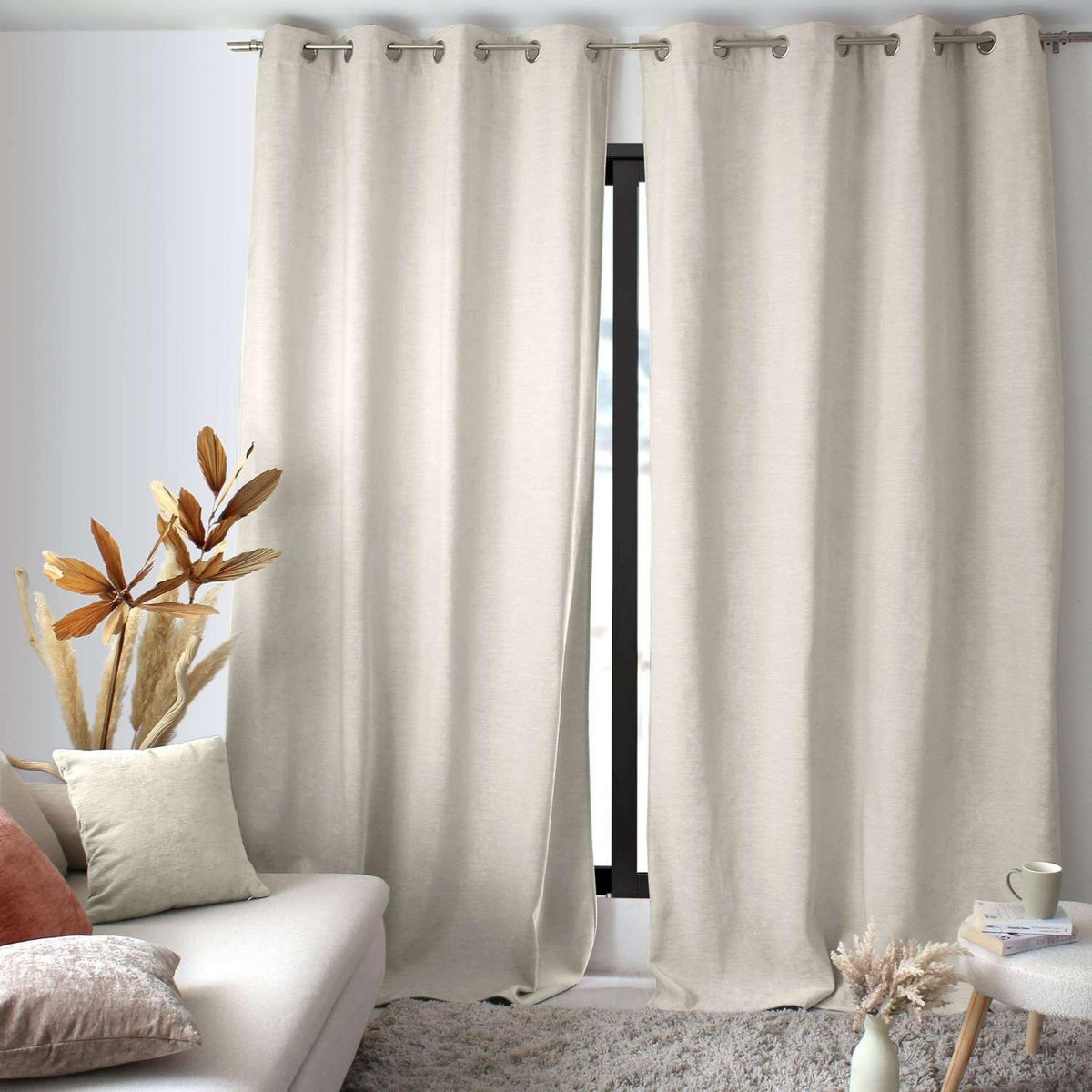 TOILINUX Rideau thermique en velours