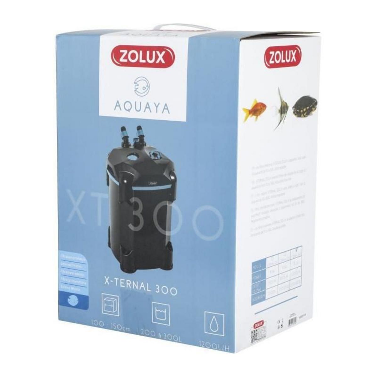 Zolux Filtre extérieur - Zolux - Xternal 300 - Pour aquarium de 200 a 300 L - Débit de 1200 L/h - 13.2W
