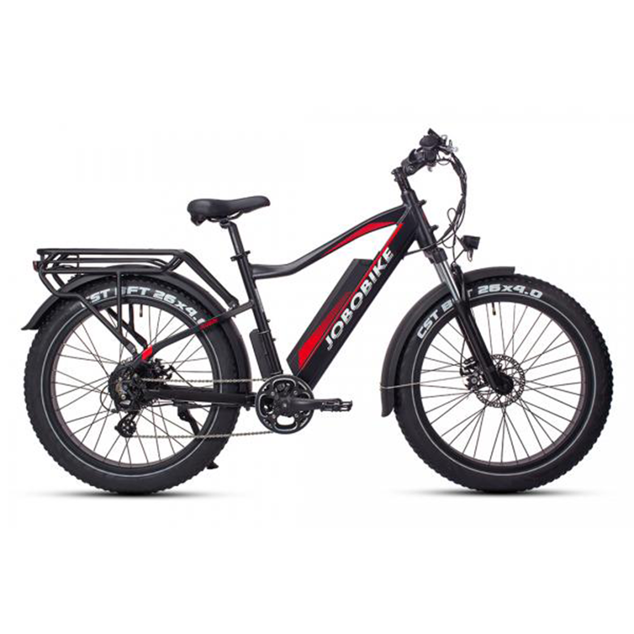 JOBOBIKE Fatbike électrique pour homme jobobike robin. Coloris disponibles : Noir