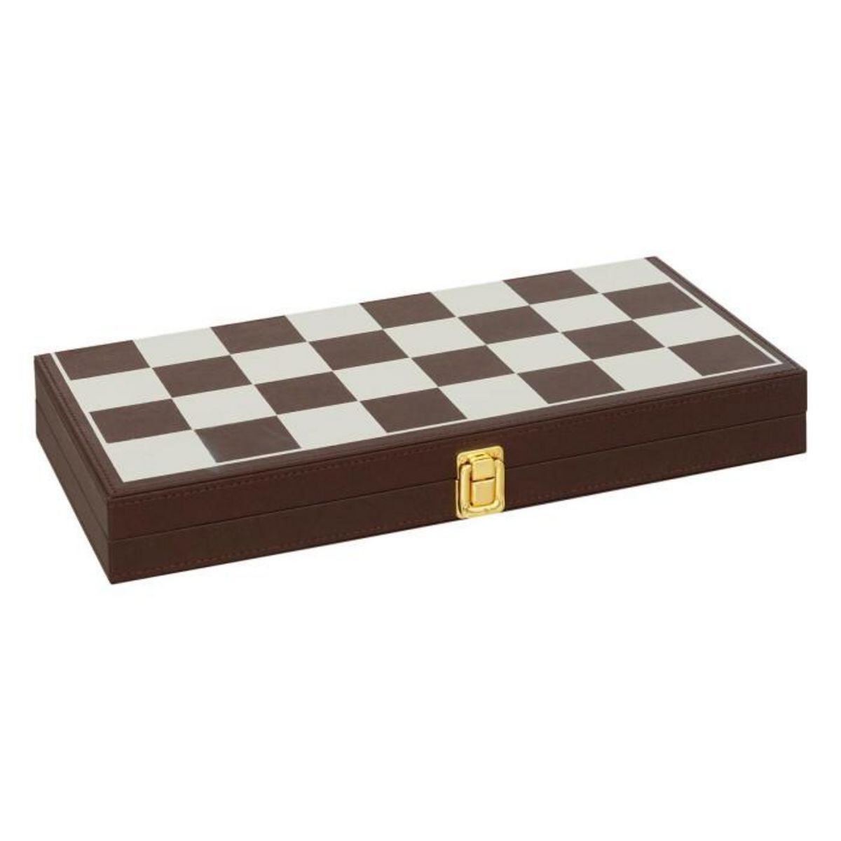 ATMOSPHERA Jeu de Backgammon & d'Échec  Jule  40cm Marron