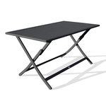 Paris Prix Table de Jardin Pliante  Marius  140cm Gris Anthracite