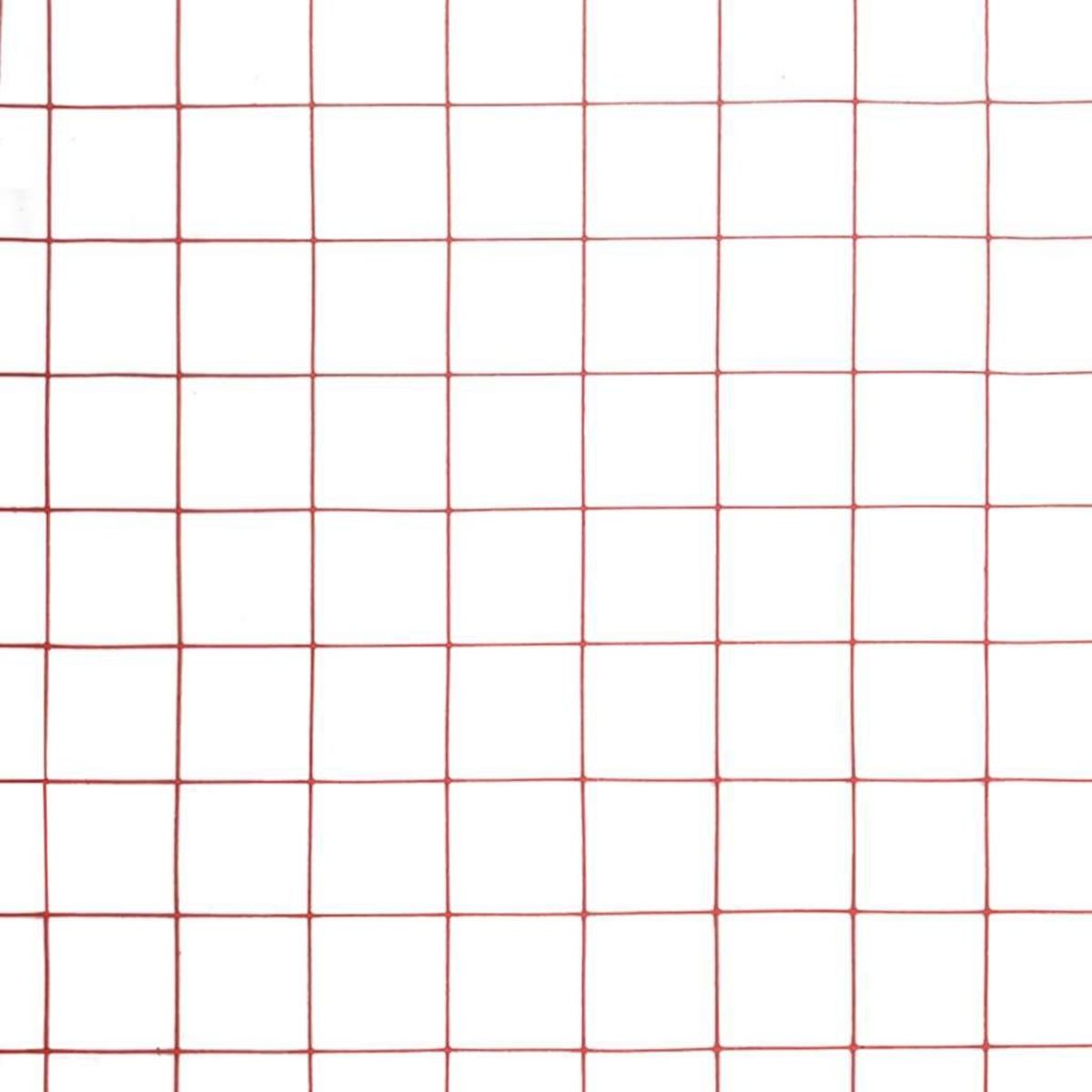 VIDAXL Grillage Acier avec revetement en PVC 10x1 m Rouge