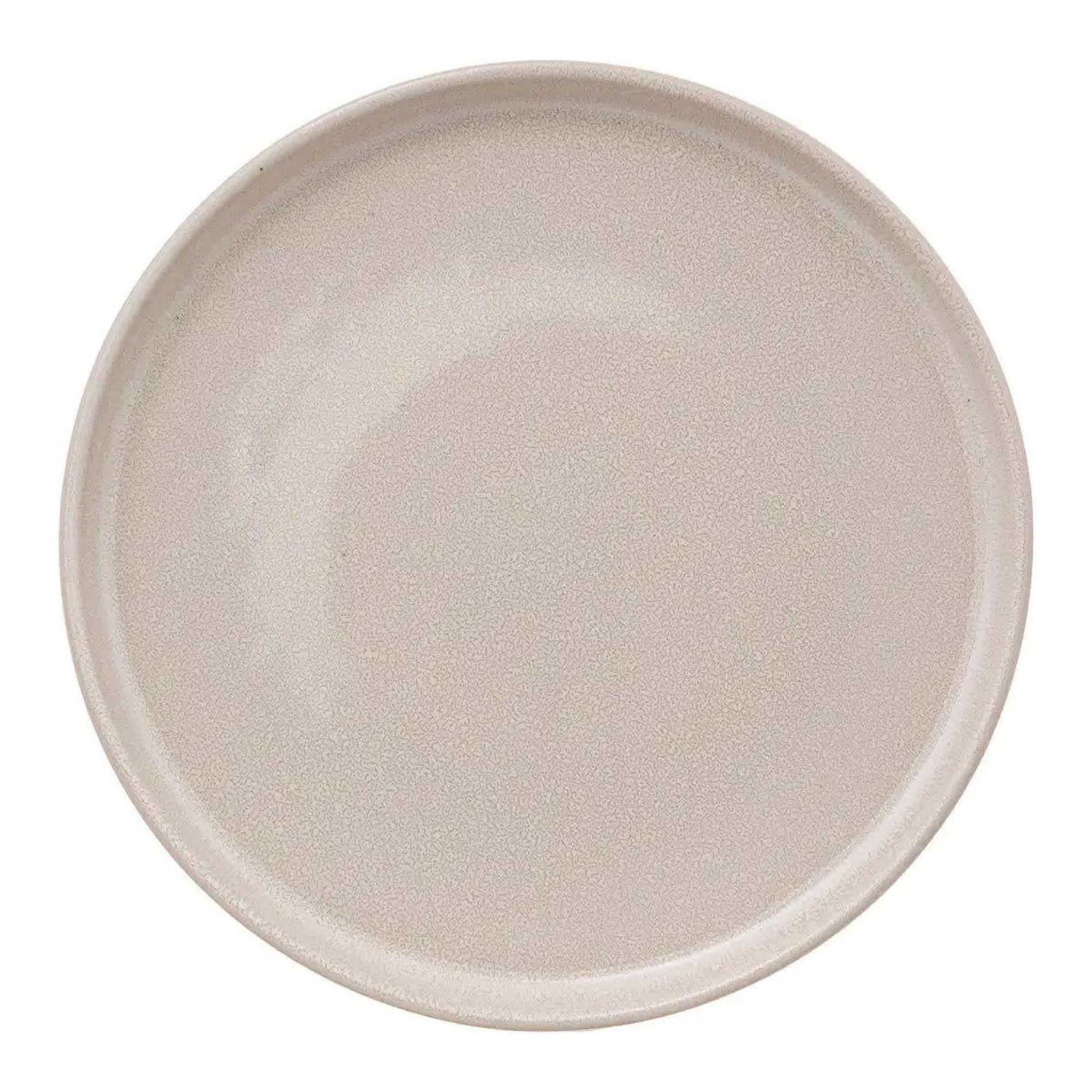 SECRET DE GOURMET Lot de 6 assiettes à dessert  terre inconnue  21cm beige