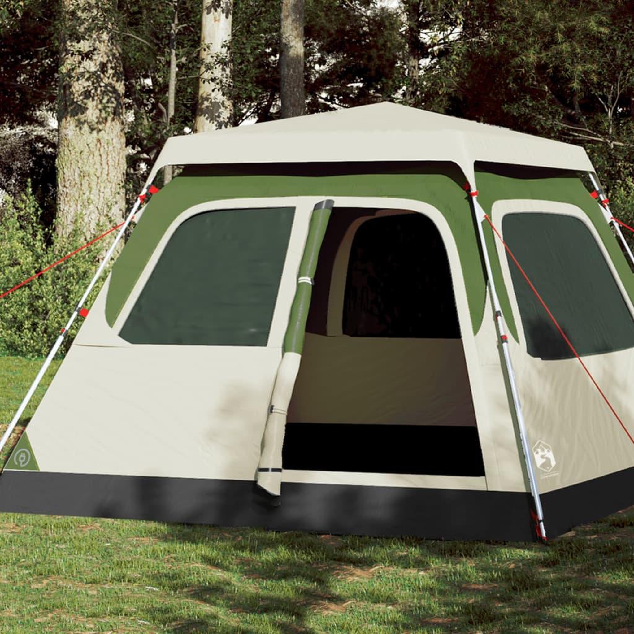 VIDAXL Tente familiale a dome 6 personnes vert liberation rapide