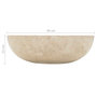 Voir la diapositive 6 : VIDAXL Evier 40 x 12 cm Marbre Creme