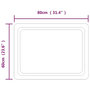Voir la diapositive 6 : VIDAXL Miroir de salle de bain a LED 60x80 cm