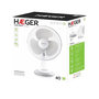 Voir la diapositive 2 : HAGER Ventilateur de table Haeger FA-016.007A blanc