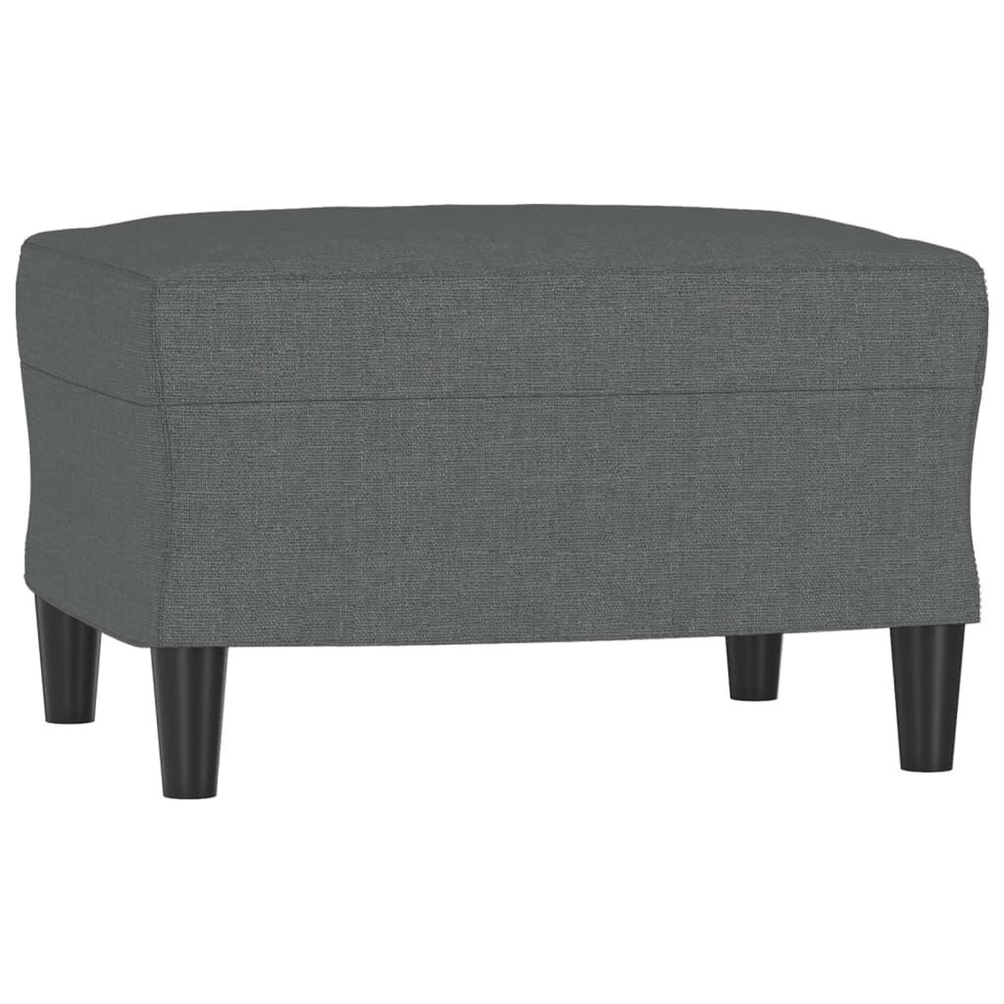 Voir la diapositive 5 : VIDAXL Canape a 3 places avec repose-pieds Gris fonce 180 cm Tissu