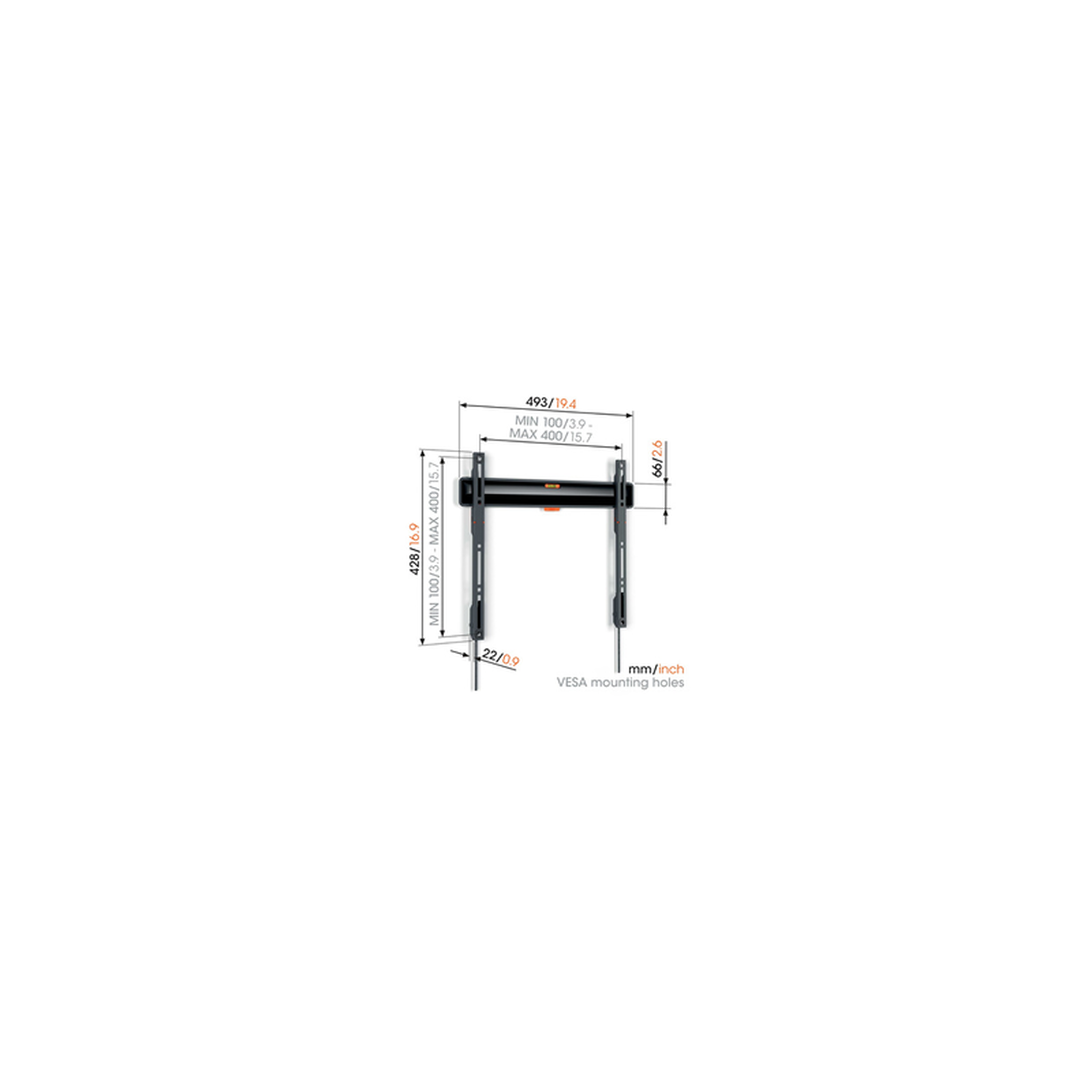 Voir la diapositive 5 : Vogel's Support mural pour écran plat Vogel s TVM 340FD9 FIXE POUR TELEVISION DE 32 A 77