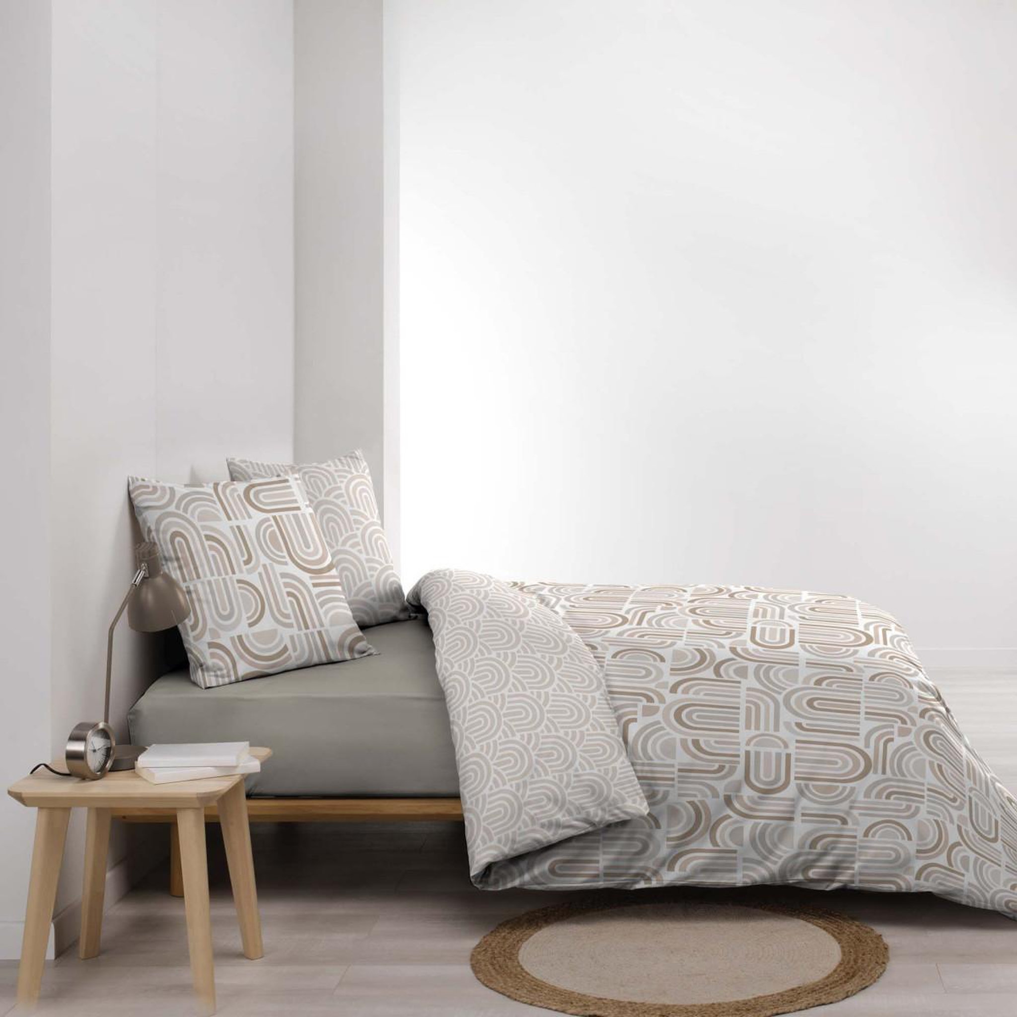 Voir la diapositive 3 : Douceur d'Intérieur Parure de lit 3 pièces  pandoris  240x220cm beige