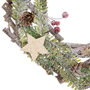 Voir la diapositive 2 : ATMOSPHERA Couronne de Noël  Branches  32cm Naturel & Vert