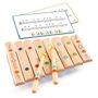 Voir la diapositive 2 : Djeco Xylophone en bois 8 touches