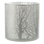 Paris Prix Photophore en Verre  Forêt  29cm Blanc