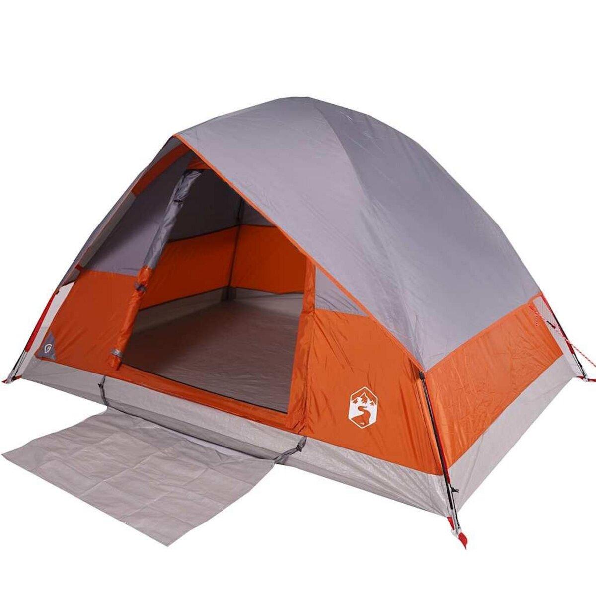 VIDAXL Tente de camping a dome 2 personnes orange impermeable