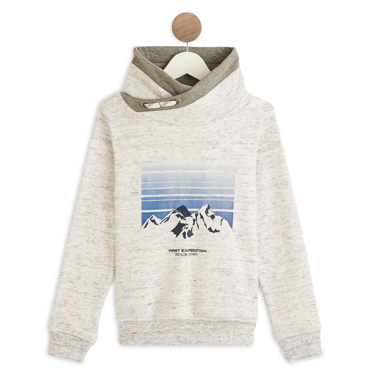 IN EXTENSO Sweat col snood garçon