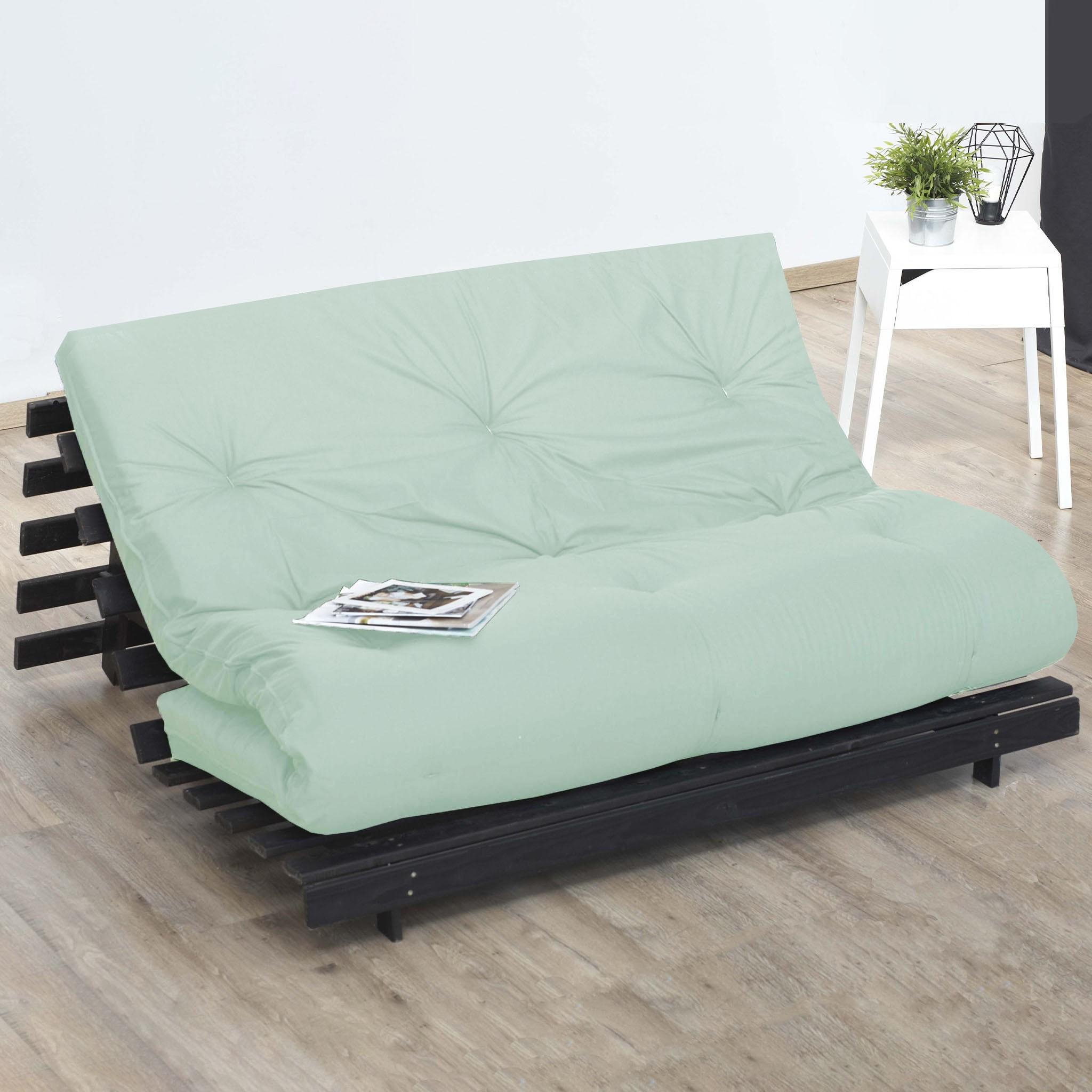 Voir la diapositive 2 : IDLITERIE Matelas futon coton et fibres recyclés, fabriqué en France