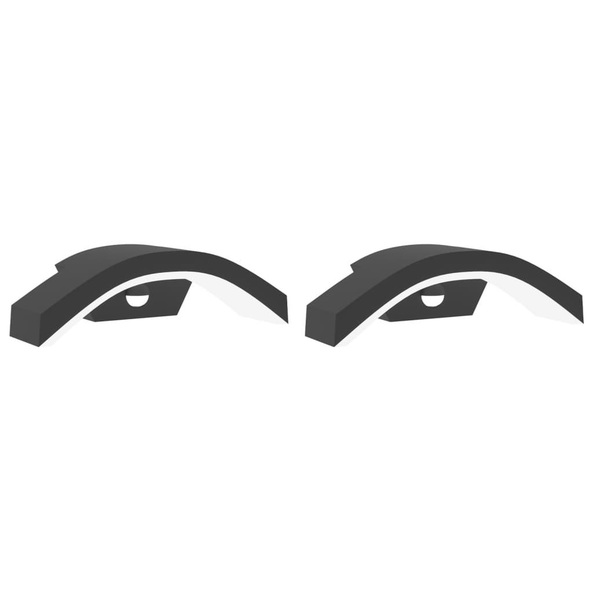 Voir la diapositive 2 : VIDAXL Appliques murales LED d'exterieur avec capteurs 2 pcs noir