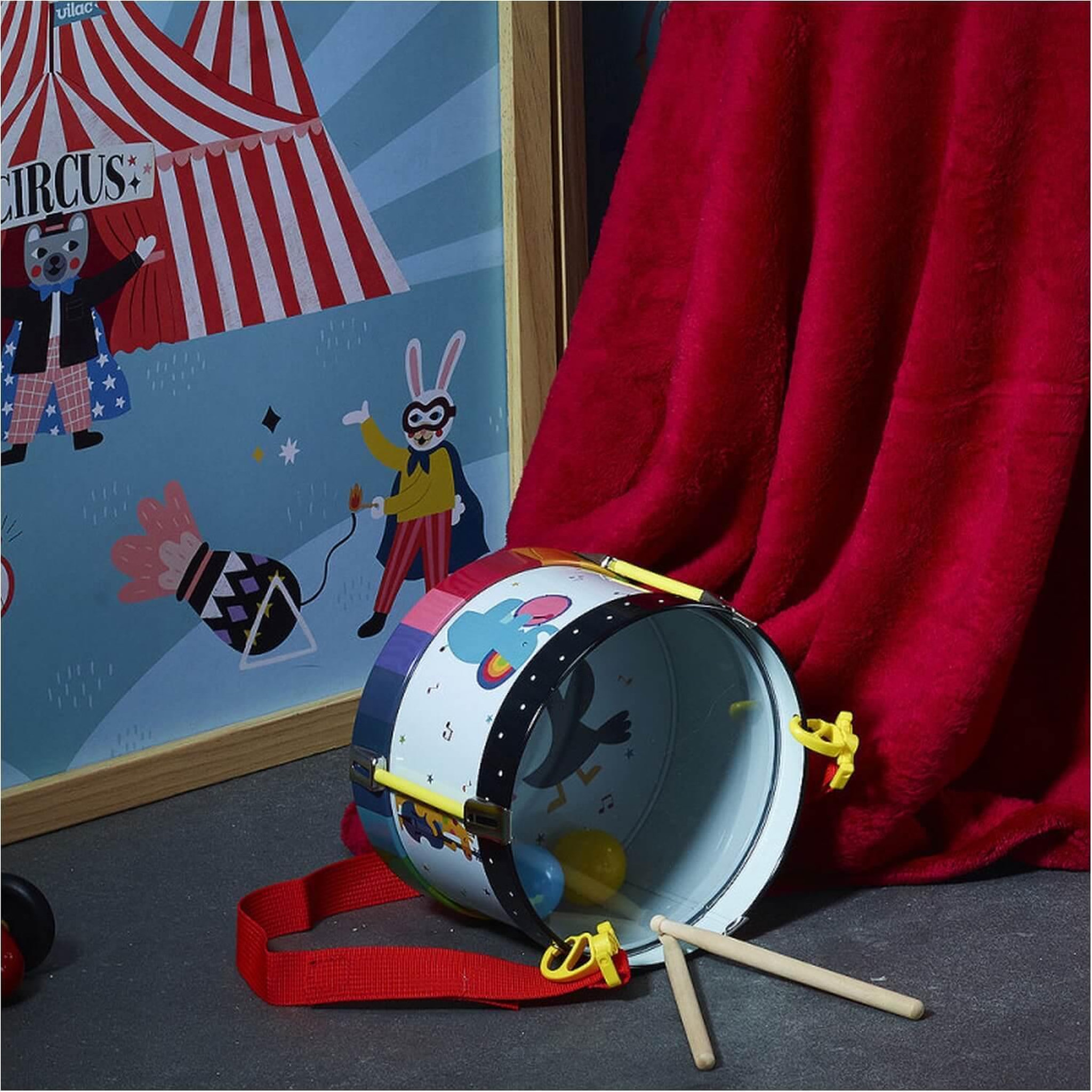 Voir la diapositive 5 : Vilac Tambour en métal Arc-en-Ciel : Andy Westface