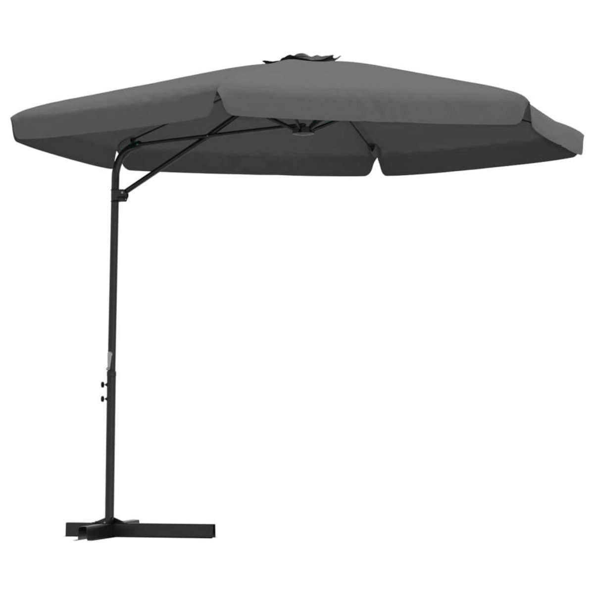 VIDAXL Parasol d'exterieur avec poteau en acier 300 cm Anthracite
