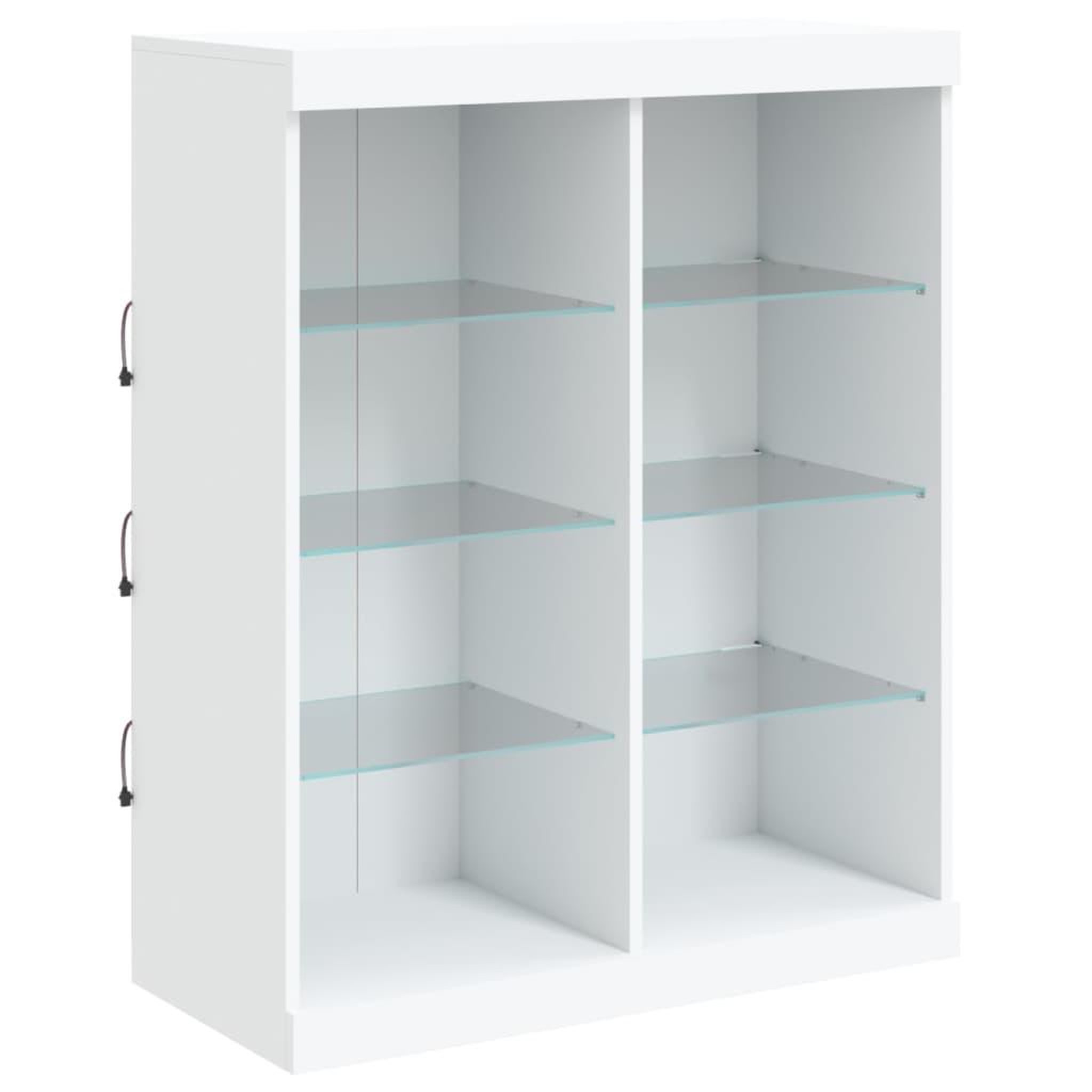 Voir la diapositive 3 : VIDAXL Buffet avec lumieres LED blanc 81x37x100 cm