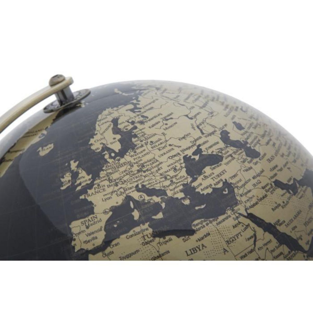 Paris Prix Globe Terrestre Déco  Map  34cm Noir & Bronze