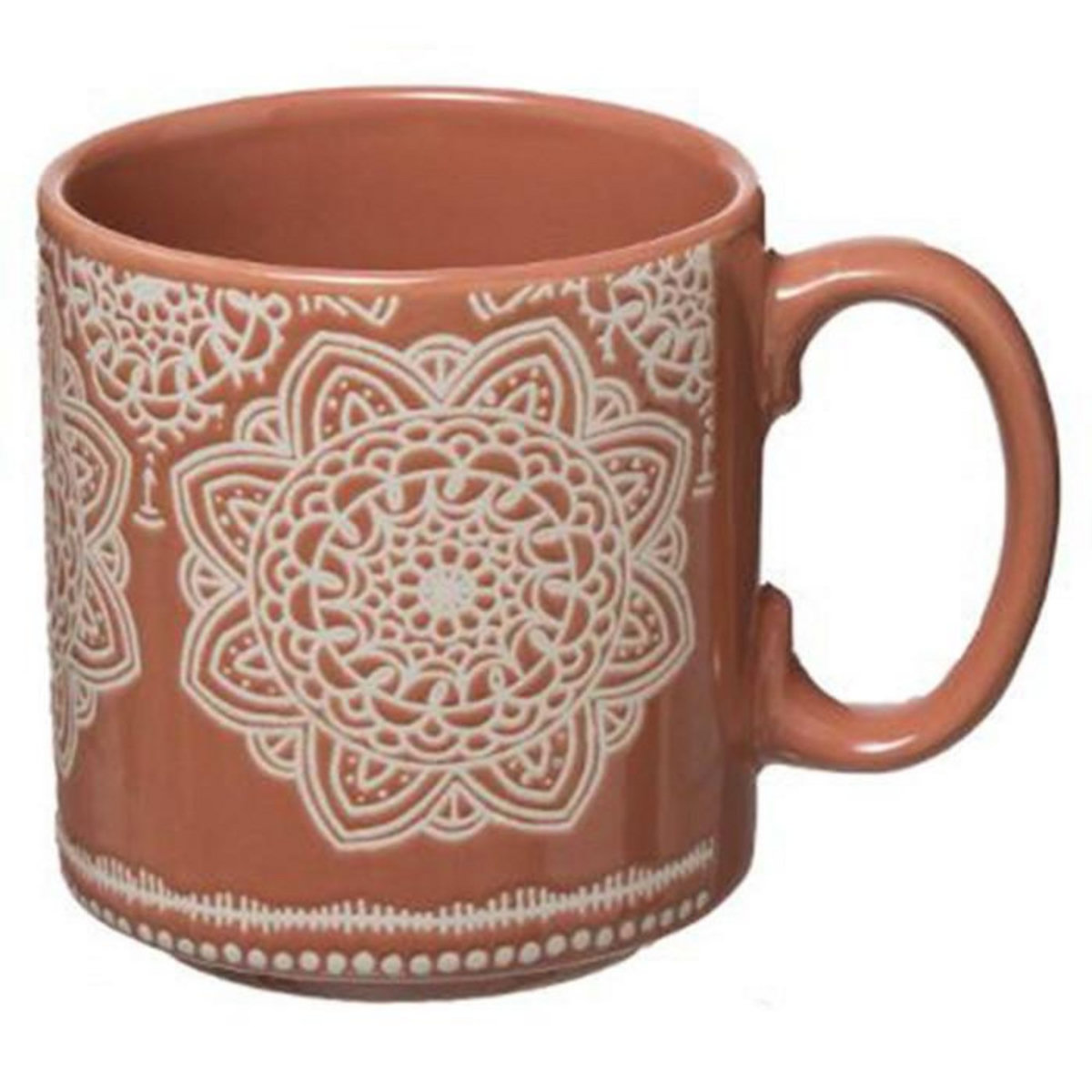 SECRET DE GOURMET Lot de 4 Mugs sur Rack  Indonésie  24cl Multicolore