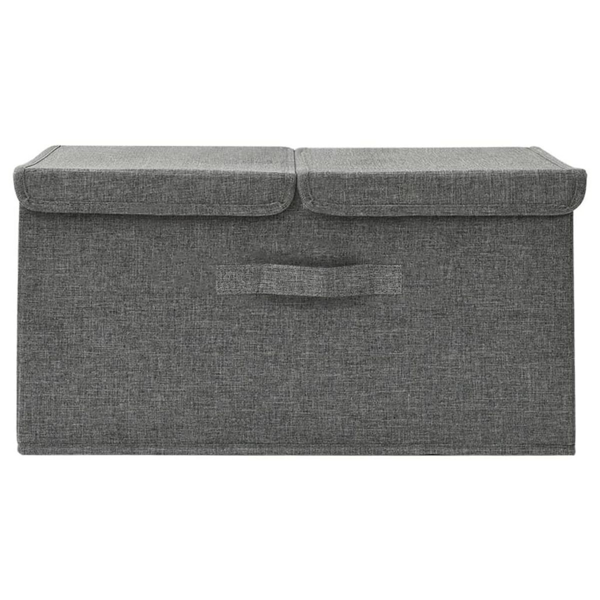 VIDAXL Boîte de rangement Tissu 50x30x25 cm Anthracite