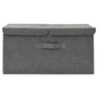 Voir la diapositive 3 : VIDAXL Boîte de rangement Tissu 50x30x25 cm Anthracite