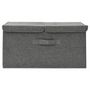 Voir la diapositive 3 : VIDAXL Boîte de rangement Tissu 50x30x25 cm Anthracite