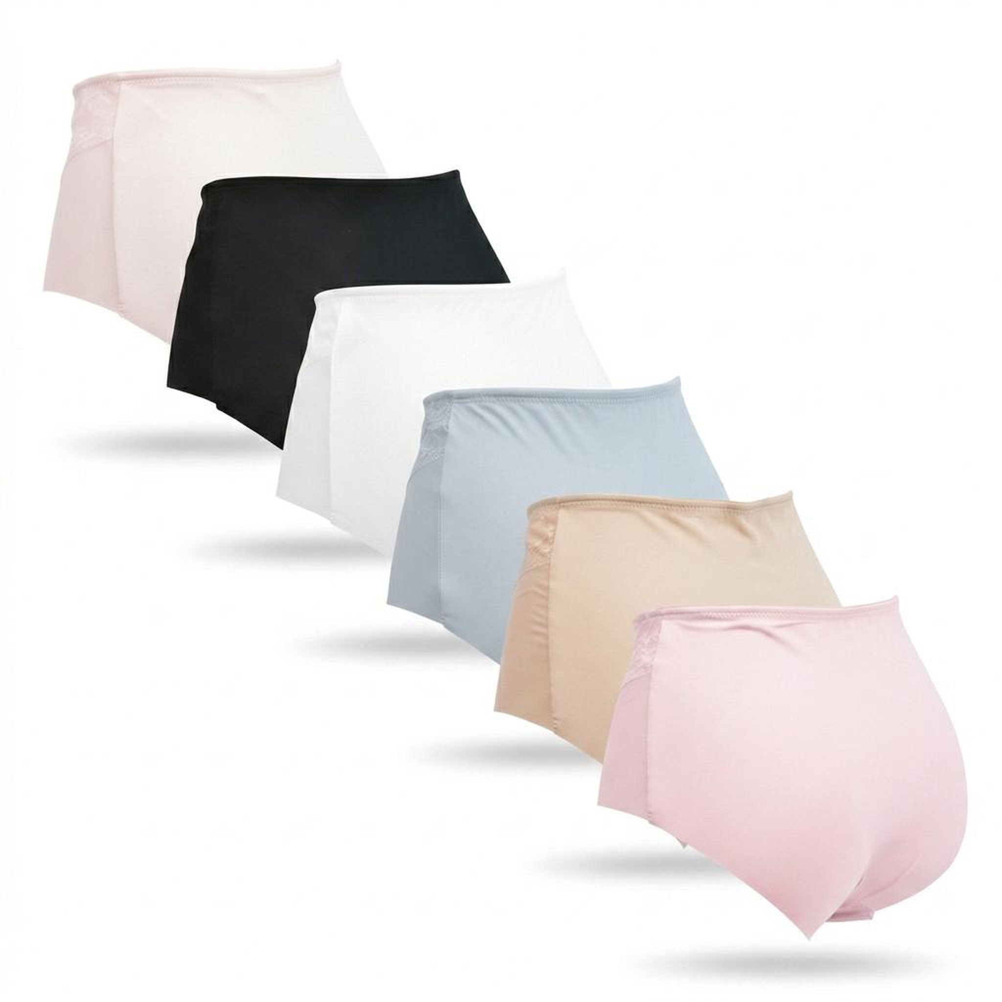 Voir la diapositive 3 : OZABI OZABI Pack de Culottes Femme Gainantes Invisibles Dentelle et Laser – Lot de 6