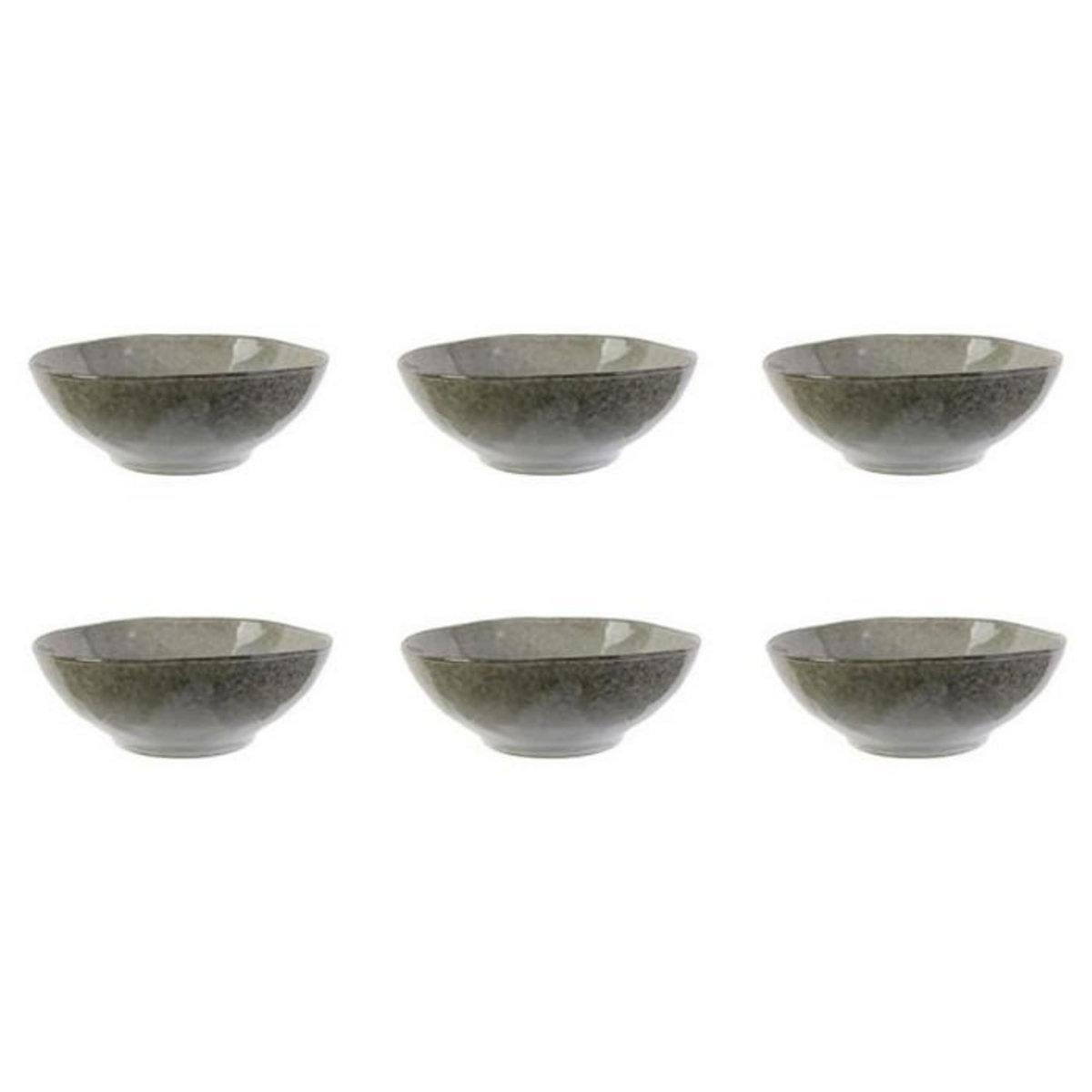 Paris Prix Lot de 6 Bols  Au Grès du Temps  19cm Gris