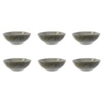 Paris Prix Lot de 6 Bols  Au Grès du Temps  19cm Gris