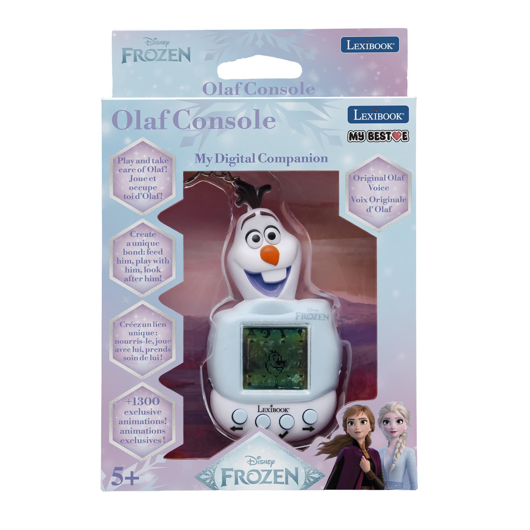 Voir la diapositive 3 : Lexibook Console My Best-E® comprenant 3 jeux de l'univers Disney La Reine des neiges
